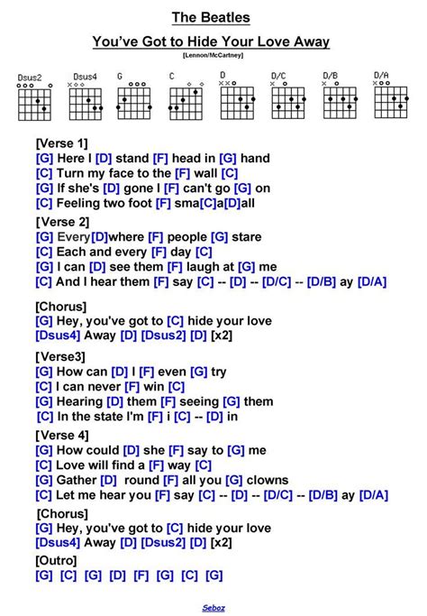 you ve got to hide your love away chords|you've got to hide your love away chords and lyrics.